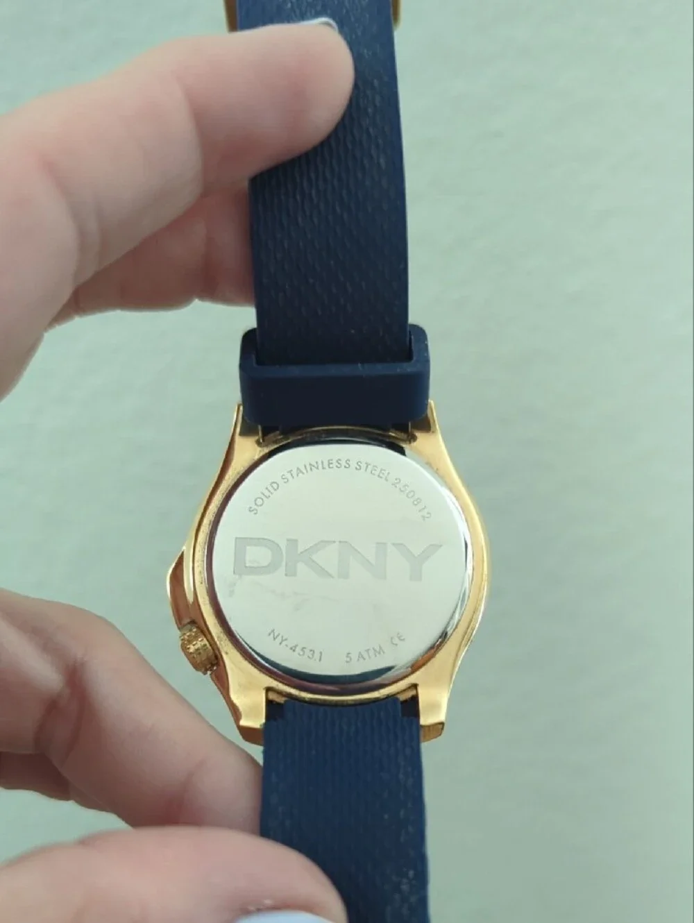 DKNY Blue and Gold Round Dial Men's Watch
